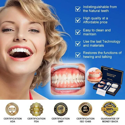Ends Today: 70% OFF  Custom-Fit Full Functional Dentures