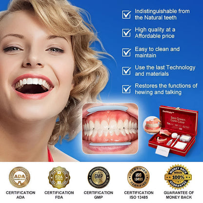 '-Ends Today: 70% OFF! ⏰DarkFairy™  Medical Full Denture with Strong Suctiond Custom-Fit Full Functional Dentures🦷Obtain American Dental Association (ADA) Certification