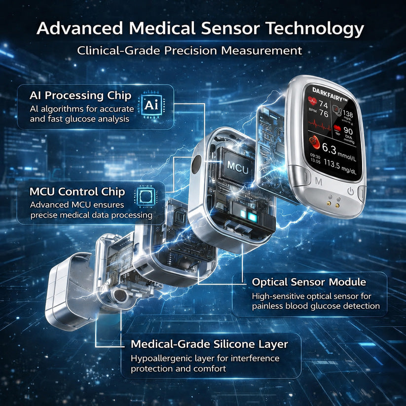 🔥Final 3 Hours：50% OFF🏆Develops Newly Launched Non-Invasive Smart Blood Sugar Tracking Device✅