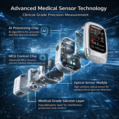 🔥Final 3 Hours：50% OFF🏆Develops Newly Launched Non-Invasive Smart Blood Sugar Tracking Device✅