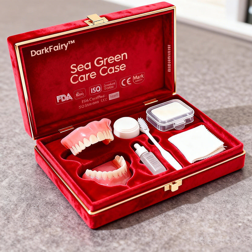 '-Ends Today: 70% OFF! ⏰DarkFairy™  Medical Full Denture with Strong Suctiond Custom-Fit Full Functional Dentures🦷Obtain American Dental Association (ADA) Certification